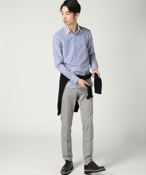 EDIFICE（エディフィス）の「◇RIBカラーシャツ（シャツ/ブラウス・メンズ・ネイビー/ライトブルー/ホワイト/ブルー・48/50/46/44）」の19枚目の写真