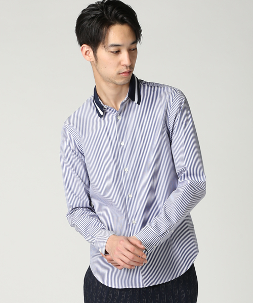 EDIFICE（エディフィス）の「◇RIBカラーシャツ（シャツ/ブラウス・メンズ・ネイビー/ライトブルー/ホワイト/ブルー・48/50/46/44）」の21枚目の写真