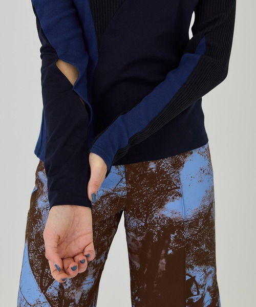 UNITED TOKYO(ユナイテッドトウキョウ)の「ハーフサイクルブロックカットソー(Tシャツ/カットソー・レディース・イエロー/ブラック/ベージュ・FREE)」の11枚目の写真
