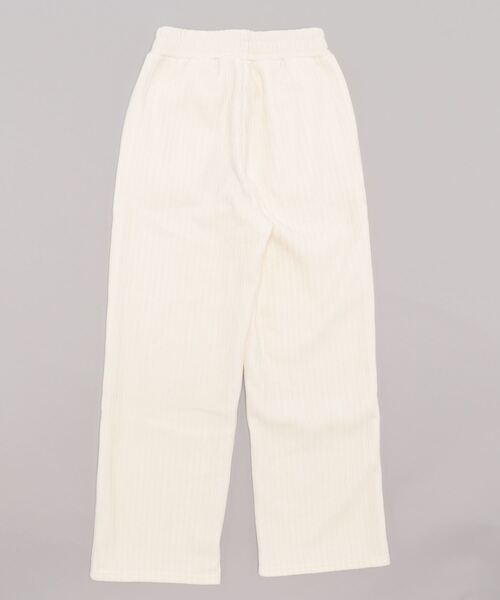 LOPASS（ロパス）の「暖かいシュニール裏毛ワイドパンツ（その他パンツ・レディース・アイボリー/ブラック/アイボリー系・XL/M/L）」の7枚目の写真