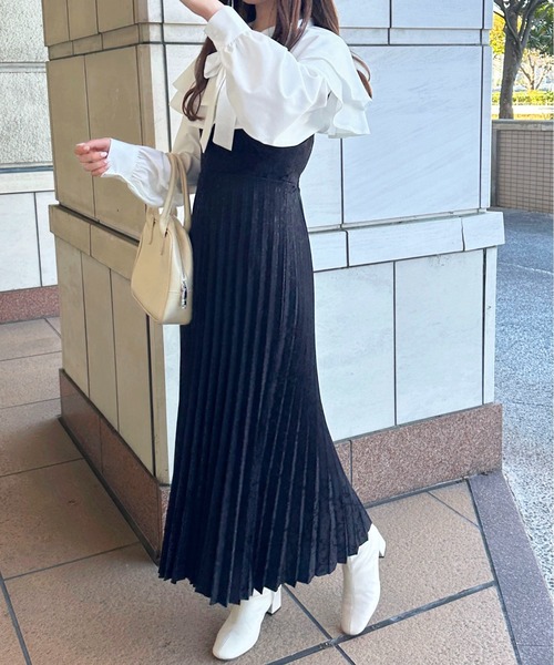 apres jour（アプレジュール）の「アソートラッフルボウタイブラウス【ZOZOTOWN限定アイテム】（シャツ/ブラウス・レディース・ホワイト系その他/チャコールグレー/オフホワイト・フリー/X-LARGE）」の7枚目の写真