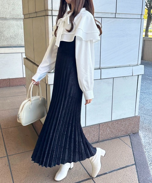apres jour（アプレジュール）の「アソートラッフルボウタイブラウス【ZOZOTOWN限定アイテム】（シャツ/ブラウス・レディース・ホワイト系その他/チャコールグレー/オフホワイト・フリー/X-LARGE）」の22枚目の写真
