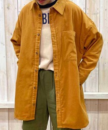 裏フリース付きシャツチュニック