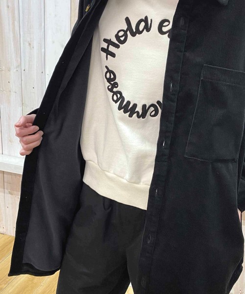 NANEA(ナネア)の「裏フリース付きシャツチュニック(その他アウター・レディース・ベージュ/ミント/キャメル/ブラック・ONE SIZE)」の10枚目の写真