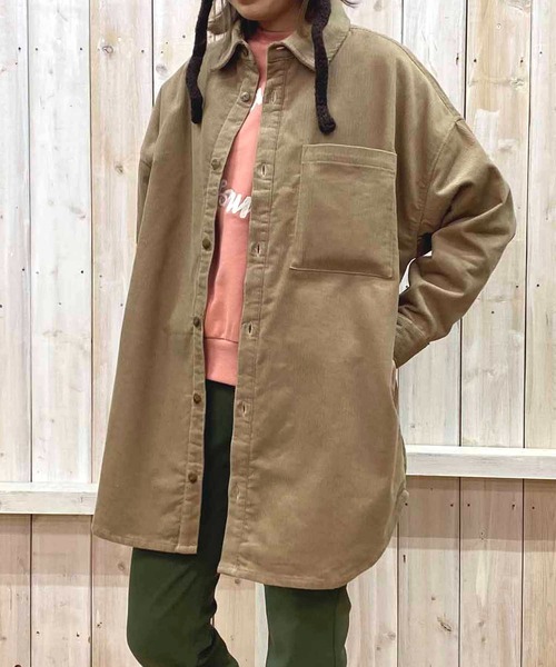 NANEA(ナネア)の「裏フリース付きシャツチュニック(その他アウター・レディース・ベージュ/ミント/キャメル/ブラック・ONE SIZE)」の11枚目の写真