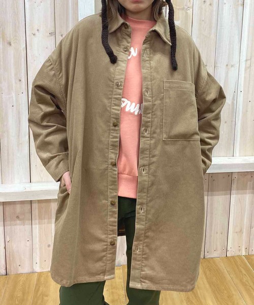NANEA(ナネア)の「裏フリース付きシャツチュニック(その他アウター・レディース・ベージュ/ミント/キャメル/ブラック・ONE SIZE)」の13枚目の写真
