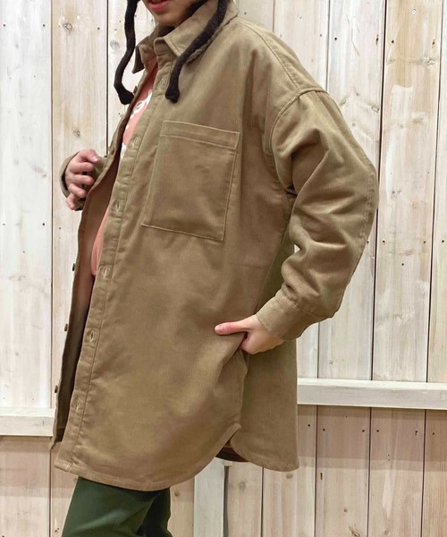 NANEA(ナネア)の「裏フリース付きシャツチュニック(その他アウター・レディース・ベージュ/ミント/キャメル/ブラック・ONE SIZE)」の16枚目の写真