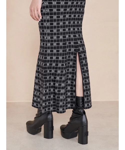 Darich（ダーリッチ）の「DDロゴジャガードマーメイドスカート（スカート・レディース・ピンク/サックスブルー/ブラック・FREE/FS）」の19枚目の写真