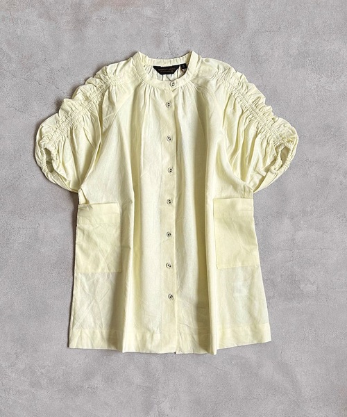 A BOND（アボンド）の「コットンシャーリングワンピース(kids/S～LL)（ワンピース・キッズ・ライトブルー/レモンイエロー/ラベンダー/ピンク・S/M/L/LL）」の3枚目の写真