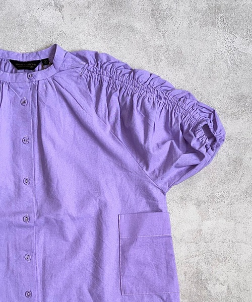 A BOND（アボンド）の「コットンシャーリングワンピース(kids/S～LL)（ワンピース・キッズ・ライトブルー/レモンイエロー/ラベンダー/ピンク・S/M/L/LL）」の7枚目の写真