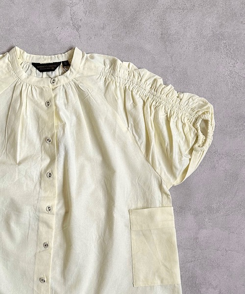 A BOND（アボンド）の「コットンシャーリングワンピース(kids/S～LL)（ワンピース・キッズ・ライトブルー/レモンイエロー/ラベンダー/ピンク・S/M/L/LL）」の8枚目の写真