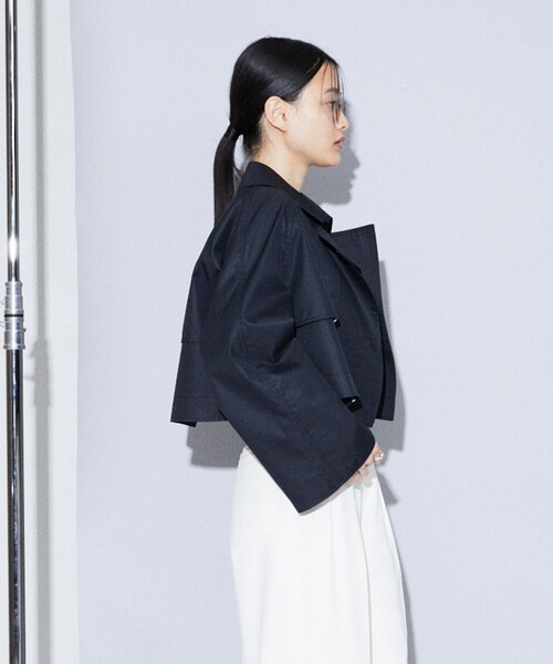 Firsthand(ファーストハンド)の「【品番変更の為販売なし】Firsthand/ファーストハンド ショートトレンチコート(トレンチコート・レディース・ネイビー/ブラック・FREE)」の15枚目の写真