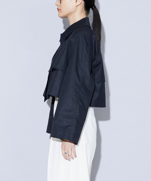 Firsthand(ファーストハンド)の「【品番変更の為販売なし】Firsthand/ファーストハンド ショートトレンチコート(トレンチコート・レディース・ネイビー/ブラック・FREE)」の17枚目の写真