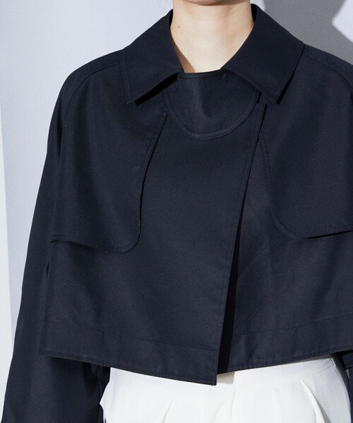 Firsthand(ファーストハンド)の「【品番変更の為販売なし】Firsthand/ファーストハンド ショートトレンチコート(トレンチコート・レディース・ネイビー/ブラック・FREE)」の20枚目の写真