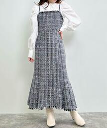 INGNI（イング）の「ツイードキャミワンピース（ワンピース）」