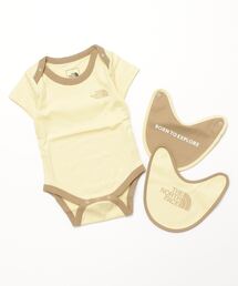 THE NORTH FACE（ザノースフェイス）の「THE NORTH FACE B S/S ROMPERS & 2P BIB / ザ・ノース・フェイス ベビー ショートスリーブ ロンパース アンド 2Pビブ（その他・キッズ）」