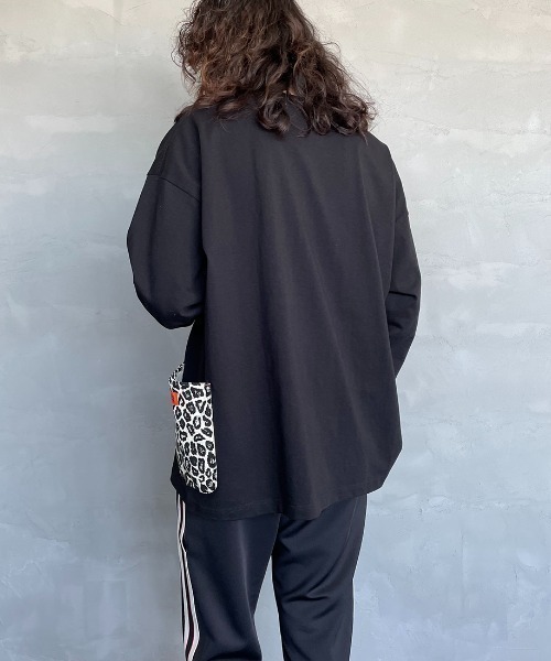 UNIVERSAL OVERALL（ユニバーサルオーバーオール）の「【FINEBOYS 9月号掲載】[UNIVERSAL OVERALL/ユニバーサルオーバーオール] 別注 7分袖 カバーオールTシャツ（Tシャツ/カットソー・レディース・ホワイト/ブラック/ベージュ/サックスブルー/オートミール・S/M/L）」の12枚目の写真