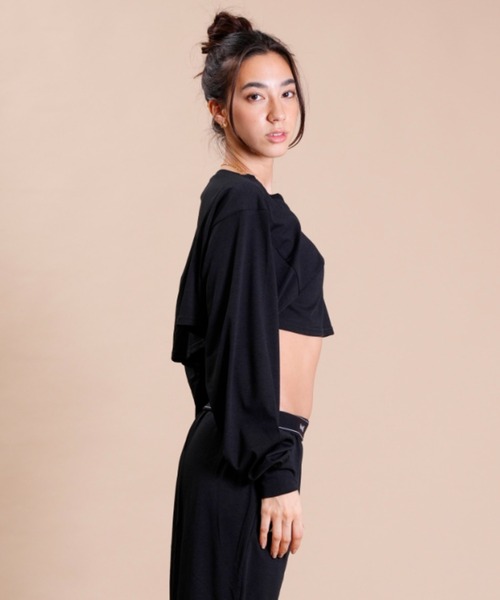 Hurley (ハーレー)の「Hurley/ハーレー 水陸両用/ショート丈無地ロンT/ロングスリーブTEE/ラッシュガード WSS2320042(ラッシュガード・レディース・ブラック/ホワイト・M/S)」の11枚目の写真