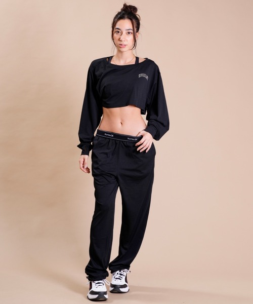 Hurley (ハーレー)の「Hurley/ハーレー 水陸両用/ショート丈無地ロンT/ロングスリーブTEE/ラッシュガード WSS2320042(ラッシュガード・レディース・ブラック/ホワイト・M/S)」の13枚目の写真