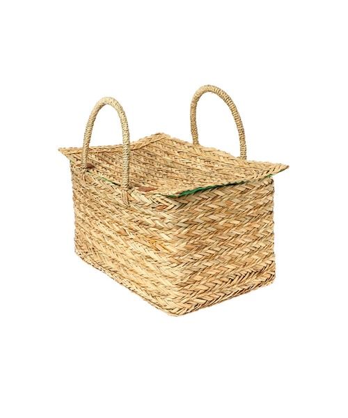 Casselini（キャセリーニ）の「Casselini 刺繍バスケットM 224-110802（かごバッグ・レディース・ホワイト・FREE）」の11枚目の写真