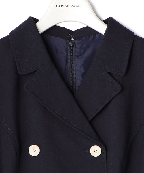 LAISSE PASSE(レッセパッセ)の「トレンチバイカラーワンピース(ワンピース・レディース・アイボリー/オフホワイト/ネイビー・SMALL/MEDIUM/LARGE)」の13枚目の写真