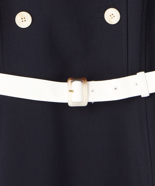 LAISSE PASSE(レッセパッセ)の「トレンチバイカラーワンピース(ワンピース・レディース・アイボリー/オフホワイト/ネイビー・SMALL/MEDIUM/LARGE)」の16枚目の写真