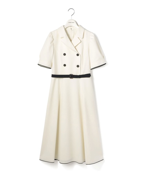 LAISSE PASSE(レッセパッセ)の「トレンチバイカラーワンピース(ワンピース・レディース・アイボリー/オフホワイト/ネイビー・SMALL/MEDIUM/LARGE)」の18枚目の写真