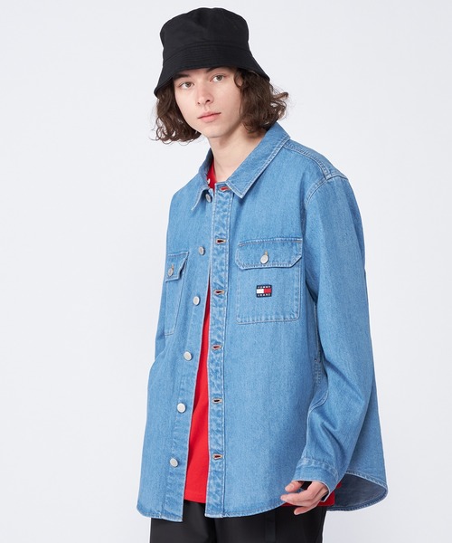 tommy jeans（トミー ジーンズ）の「フーデッドデニムシャケット（デニムジャケット・メンズ・ブルー・LARGE/MEDIUM/SMALL/X-LARGE）」の17枚目の写真