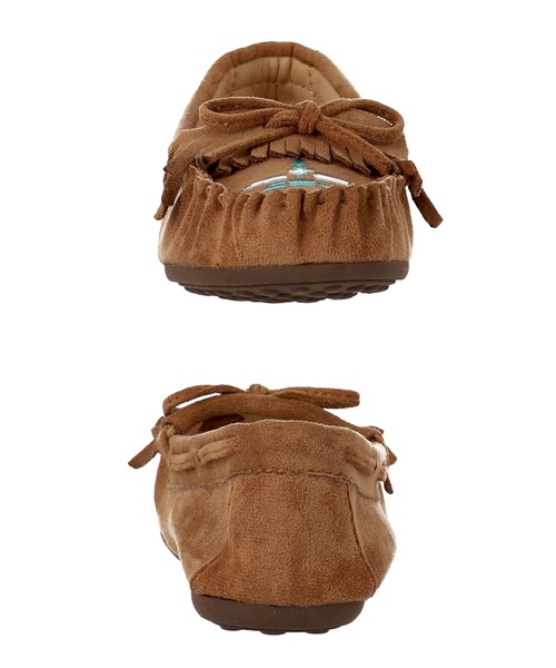 anap mimpi（アナップミンピ）の「イーグルオルテガ刺繍フリンジモカシンシューズ（モカシン/デッキシューズ・レディース・ピンク/ブラウン/ベージュ/ターコイズブルー・S/M/L/LL）」の20枚目の写真