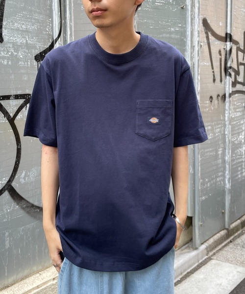 Dickies(ディッキーズ)の「【Dickies】天竺ポケット付きミニワッペンTシャツ 3278-5431(Tシャツ/カットソー・メンズ・ブラック/ホワイト/ネイビー/グリーン・M/L/XL)」の4枚目の写真