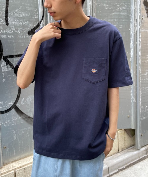 Dickies(ディッキーズ)の「【Dickies】天竺ポケット付きミニワッペンTシャツ 3278-5431(Tシャツ/カットソー・メンズ・ブラック/ホワイト/ネイビー/グリーン・M/L/XL)」の7枚目の写真