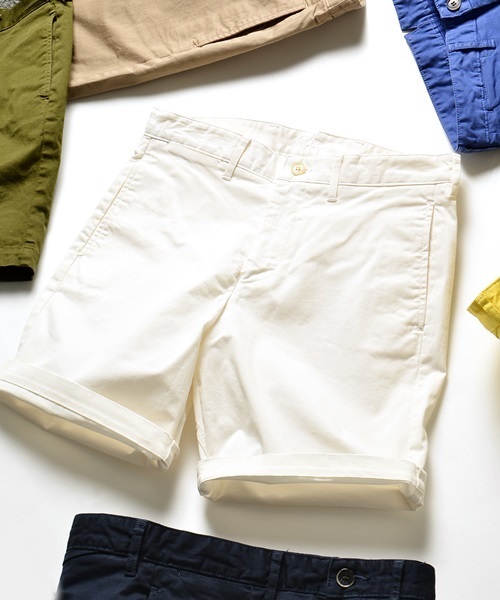 SHIPS JET BLUE（シップスジェットブルー）の「★★SHIPS JET BLUE(シップス ジェットブルー): ストレッチ ベーシックショーツ（その他パンツ・メンズ・ブルー/ネイビー/ナチュラル/ベージュ/イエロー/オリーブ・SMALL/LARGE/MEDIUM）」の2枚目の写真