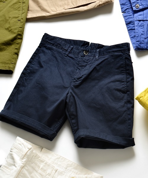 SHIPS JET BLUE（シップスジェットブルー）の「★★SHIPS JET BLUE(シップス ジェットブルー): ストレッチ ベーシックショーツ（その他パンツ・メンズ・ブルー/ネイビー/ナチュラル/ベージュ/イエロー/オリーブ・SMALL/LARGE/MEDIUM）」の4枚目の写真