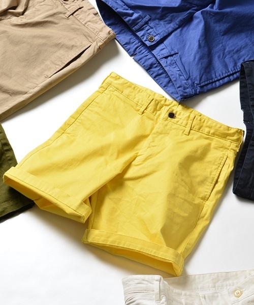 SHIPS JET BLUE（シップスジェットブルー）の「★★SHIPS JET BLUE(シップス ジェットブルー): ストレッチ ベーシックショーツ（その他パンツ・メンズ・ブルー/ネイビー/ナチュラル/ベージュ/イエロー/オリーブ・SMALL/LARGE/MEDIUM）」の6枚目の写真