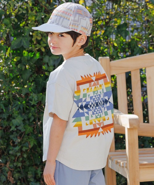 PENDLETON（ペンドルトン）の「【PENDLETON(ペンドルトン)】別注ラウンドTシャツ（KIDS)（Tシャツ/カットソー・キッズ・ブラック/アイボリー/ブルー・110cm/120cm/130cm/140cm/150cm）」の5枚目の写真