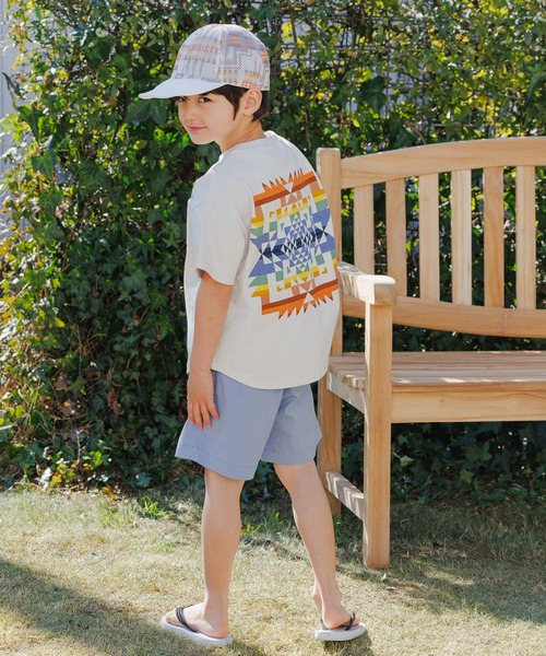 PENDLETON（ペンドルトン）の「【PENDLETON(ペンドルトン)】別注ラウンドTシャツ（KIDS)（Tシャツ/カットソー・キッズ・ブラック/アイボリー/ブルー・110cm/120cm/130cm/140cm/150cm）」の9枚目の写真