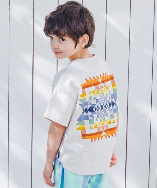 PENDLETON（ペンドルトン）の「【PENDLETON(ペンドルトン)】別注ラウンドTシャツ（KIDS)（Tシャツ/カットソー・キッズ・ブラック/アイボリー/ブルー・110cm/120cm/130cm/140cm/150cm）」の11枚目の写真