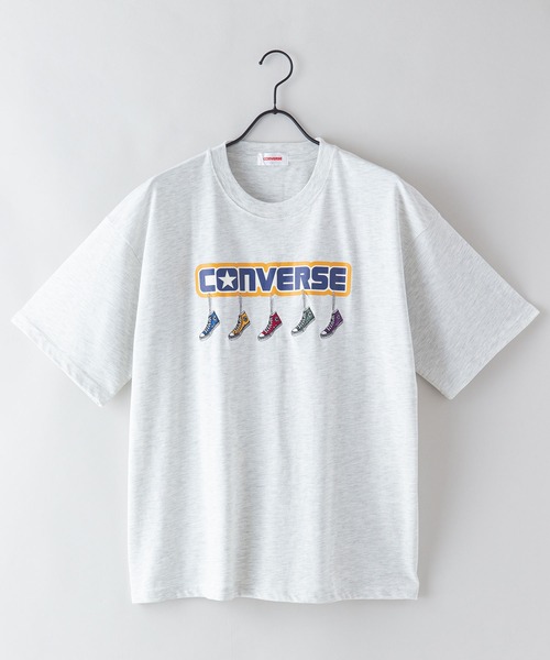 CONVERSE（コンバース）の「【CONVERSE/コンバース】5シューズ刺繍 Tシャツ　オールスター刺繍　ブランドロゴプリント（Tシャツ/カットソー・メンズ・オフホワイト/ダークグリーン/ホワイト・X-LARGE/MEDIUM/LARGE）」の12枚目の写真