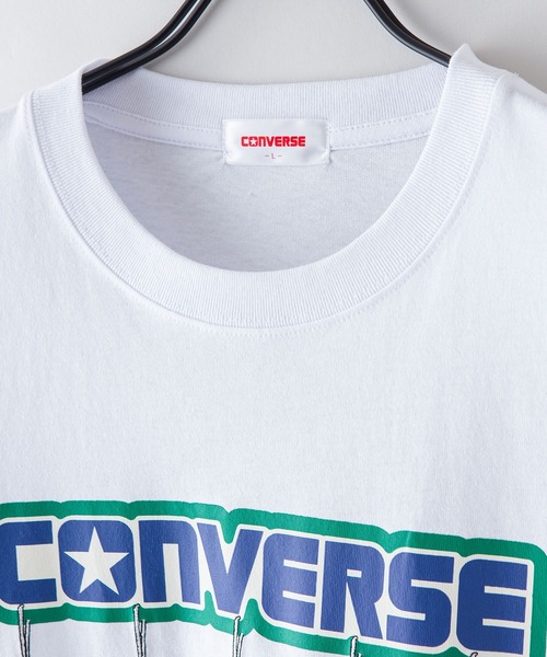 CONVERSE（コンバース）の「【CONVERSE/コンバース】5シューズ刺繍 Tシャツ　オールスター刺繍　ブランドロゴプリント（Tシャツ/カットソー・メンズ・オフホワイト/ダークグリーン/ホワイト・X-LARGE/MEDIUM/LARGE）」の18枚目の写真