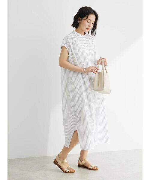 Green　Parks（グリーンパークス）の「・軽量3口2WAYバッグ（エコバッグ/サブバッグ・レディース・ライトグリーン/グレイッシュベージュ/アイボリー/ブラック・FREE）」の6枚目の写真