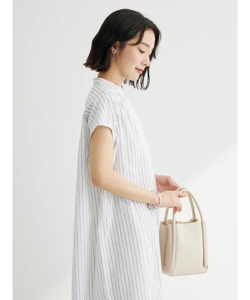 Green　Parks（グリーンパークス）の「・軽量3口2WAYバッグ（エコバッグ/サブバッグ・レディース・ライトグリーン/グレイッシュベージュ/アイボリー/ブラック・FREE）」の7枚目の写真