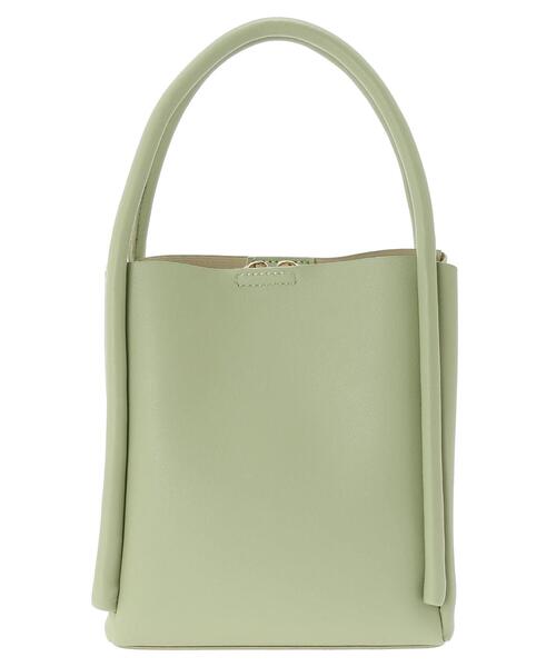 Green　Parks（グリーンパークス）の「・軽量3口2WAYバッグ（エコバッグ/サブバッグ・レディース・ライトグリーン/グレイッシュベージュ/アイボリー/ブラック・FREE）」の15枚目の写真