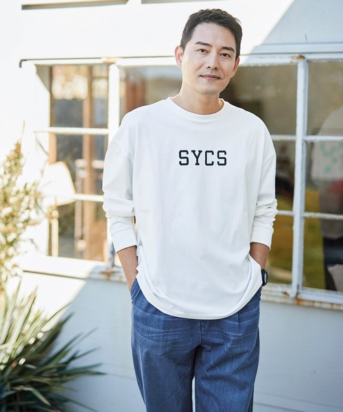 Sunny clouds(サニークラウズ)の「サニークラウズ SYCSTシャツ〈メンズ〉(Tシャツ/カットソー・メンズ・ホワイト・MEDIUM/LARGE/SMALL)」の9枚目の写真