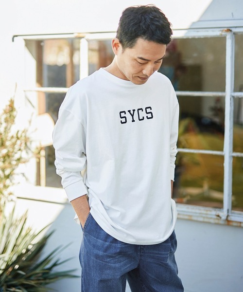 Sunny clouds(サニークラウズ)の「サニークラウズ SYCSTシャツ〈メンズ〉(Tシャツ/カットソー・メンズ・ホワイト・MEDIUM/LARGE/SMALL)」の3枚目の写真