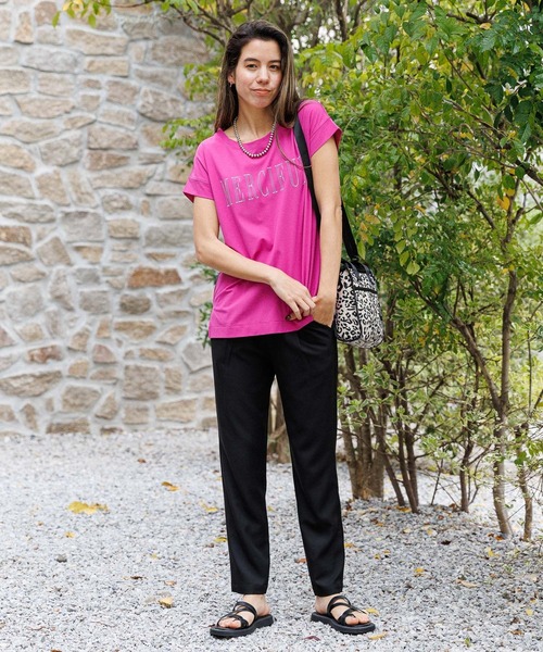 BAYFLOW(ベイフロー)の「ロゴパイピングスクエアショルダーバッグ(ショルダーバッグ・レディース・ブラック/グリーン/アイボリー/アニマル・FREE)」の14枚目の写真