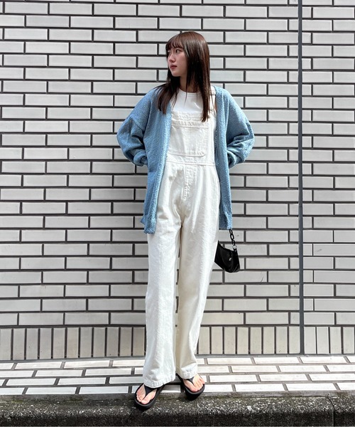 EPIMI E'PIMMY（エピミエピミー）の「スラブオーバーカーディガン（カーディガン/ボレロ・レディース・ピンク/ブルー/オフホワイト/ブラック・MEDIUM）」の21枚目の写真