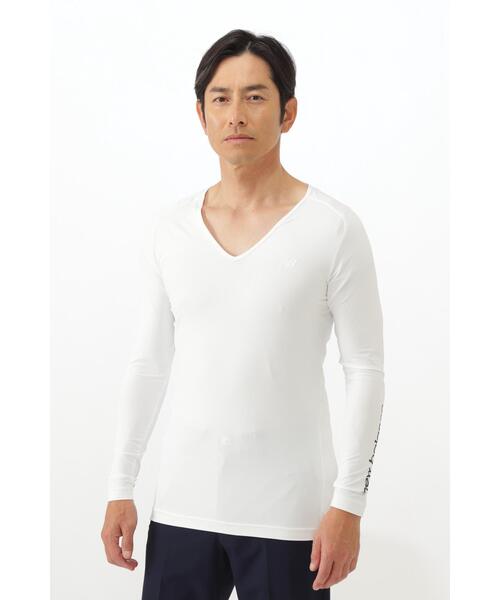 New Balance Golf(ニューバランスゴルフ)の「【new balance golf】4WAYベア天竺 Vネック インナー プルオーバー (MENS WORLD)(Tシャツ/カットソー・メンズ・ブラック/ホワイト/グレー系その他2・MEDIUM/LARGE/X-LARGE/XX-LARGE)」の2枚目の写真
