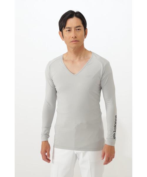 New Balance Golf(ニューバランスゴルフ)の「【new balance golf】4WAYベア天竺 Vネック インナー プルオーバー (MENS WORLD)(Tシャツ/カットソー・メンズ・ブラック/ホワイト/グレー系その他2・MEDIUM/LARGE/X-LARGE/XX-LARGE)」の3枚目の写真