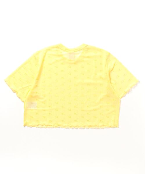 NIKE(ナイキ)の「NIKE/ナイキ W エア メッシュ S/S クロップ トップ AOP(その他トップス・レディース・ブラック/イエロー・M/L/S/XL)」の3枚目の写真