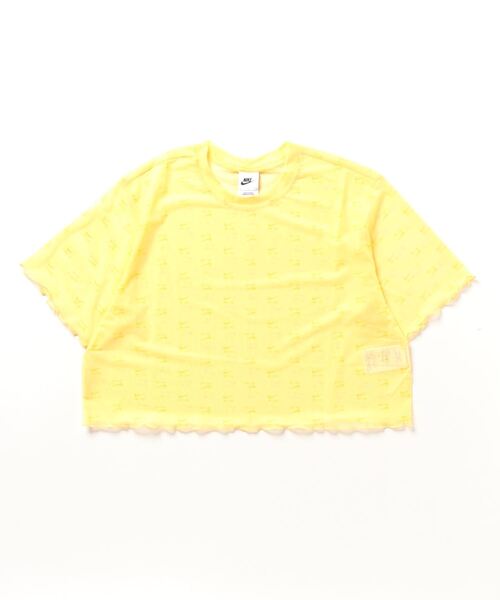 NIKE(ナイキ)の「NIKE/ナイキ W エア メッシュ S/S クロップ トップ AOP(その他トップス・レディース・ブラック/イエロー・M/L/S/XL)」の6枚目の写真